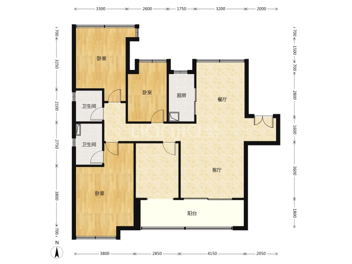 保利中心--建面 140m²