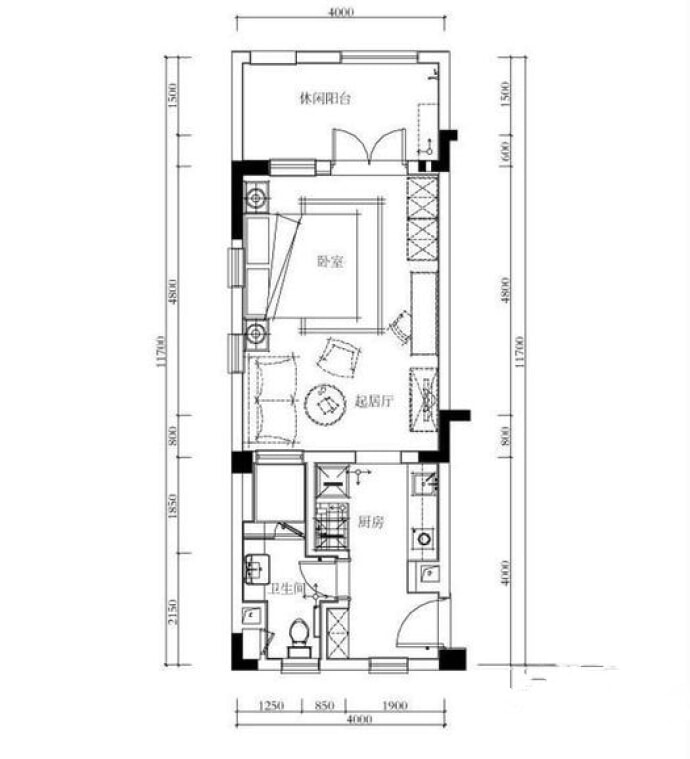 招商卡达凯斯--建面 43m²