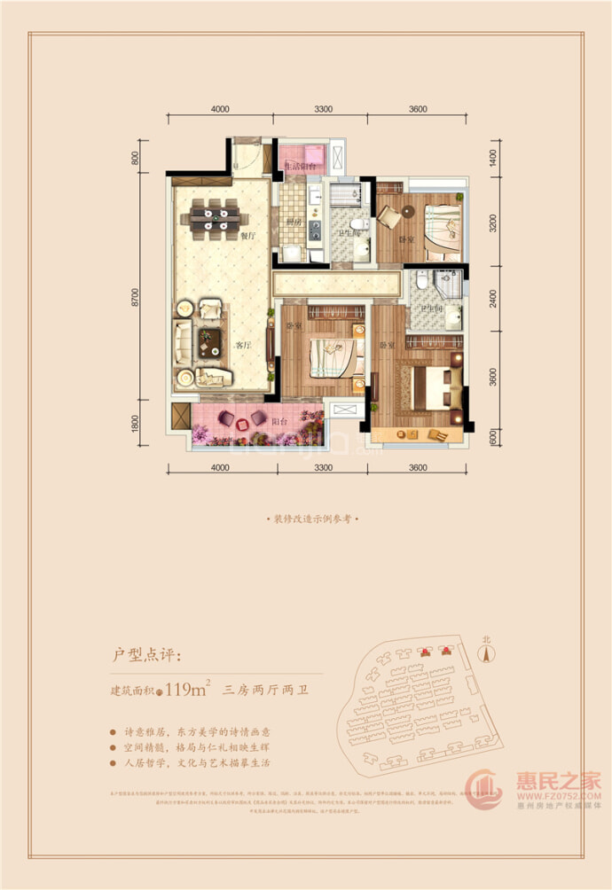 领地蘭台府--建面 119m²