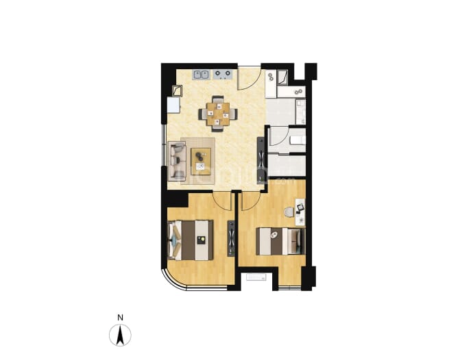 首创天阅公馆--建面 72m²