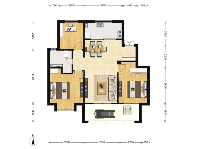 中农联·春玺居--建面 93m²