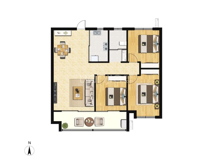 宝德·雅悦东方--建面 113m²