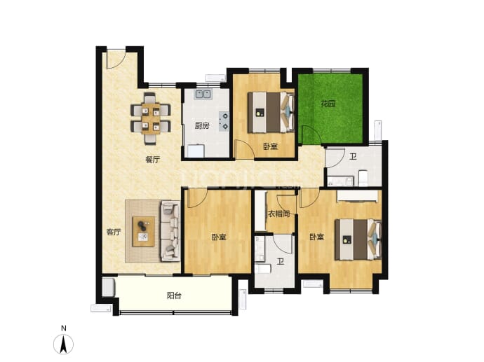 澳海弘阳云潇赋--建面 133m²