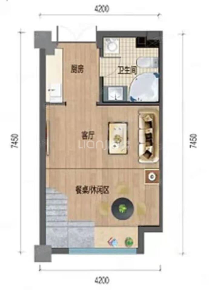 益田假日天地柒寓--建面 49m²