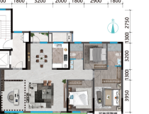 金域璞樾3室2厅2卫户型图