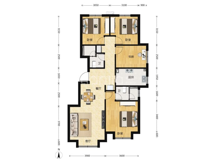 国誉未来悦--建面 110m²