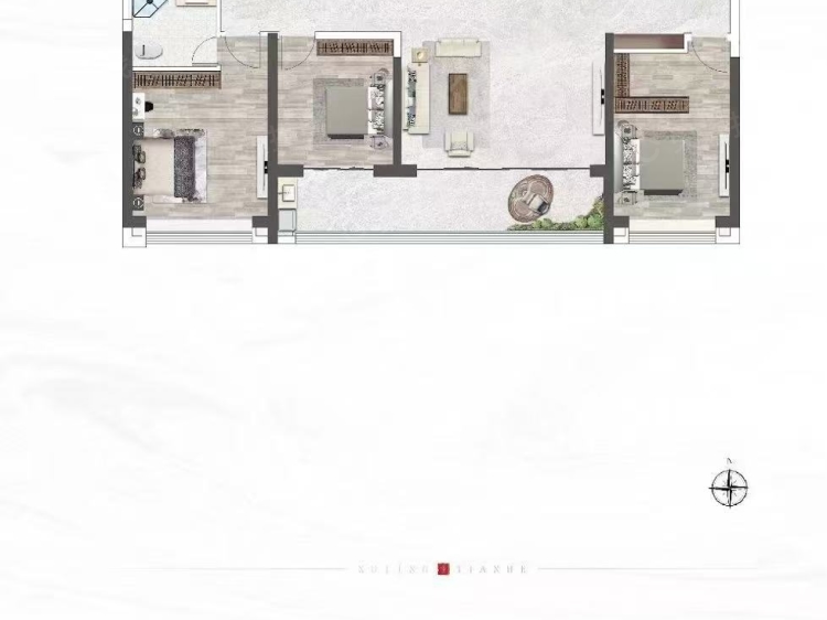 城投煦境天合4室2厅2卫户型图