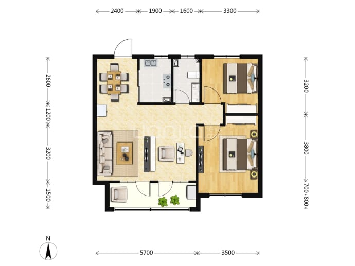 上流和苑--建面 97m²