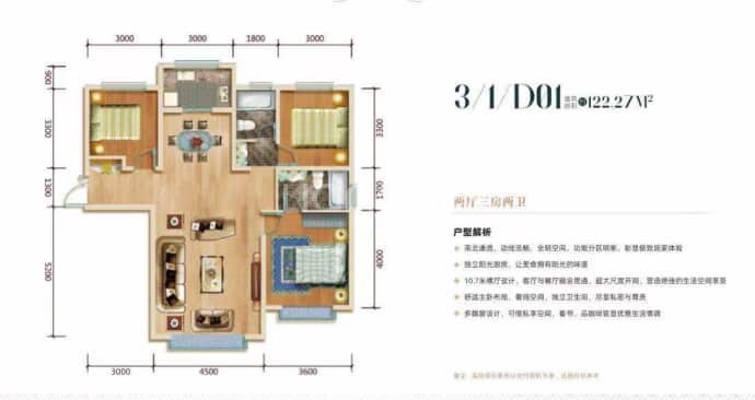 公园悦府·林香苑--建面 122.27m²