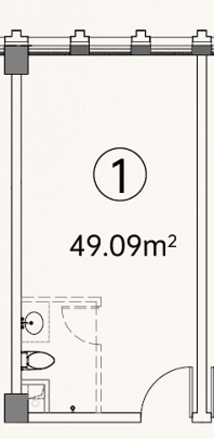 金领国际--建面 49.09m²