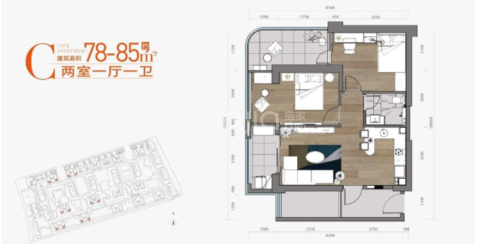 丽江时光--建面 78m²