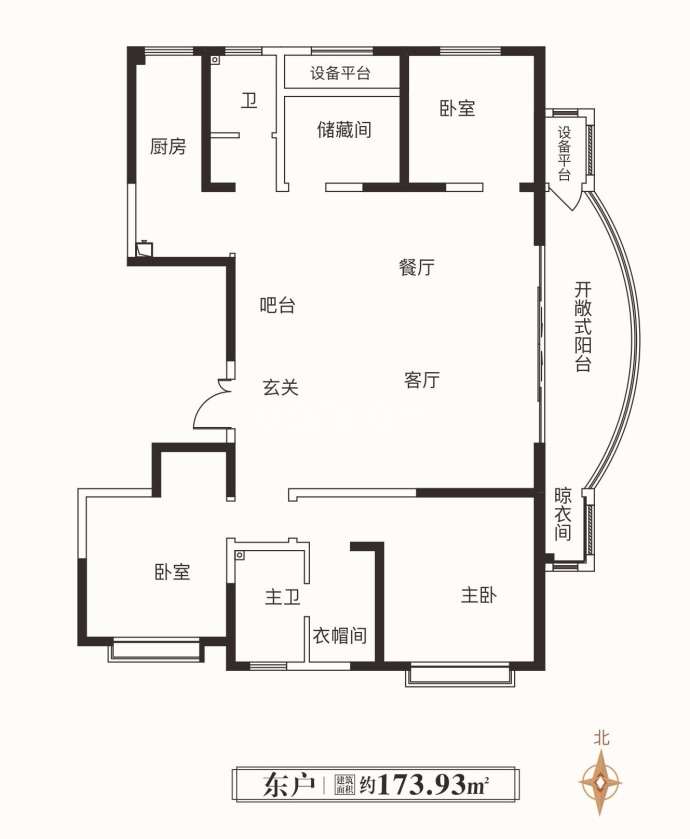 沣西逸园--建面 173.93m²