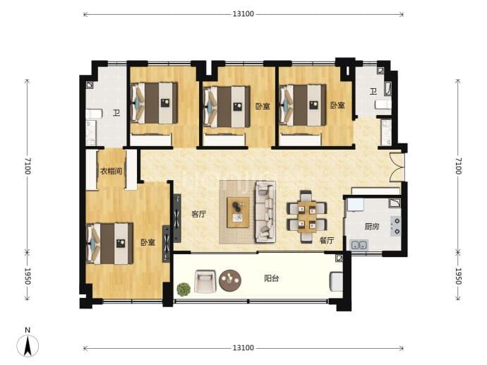 佳兆业香山熙园二期--建面 128m²