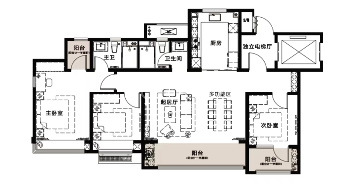 海信君悦--建面 135m²