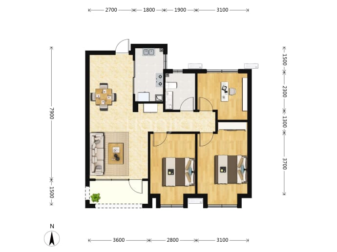 和光城--建面 101m²