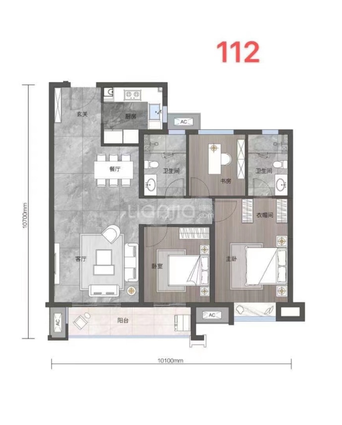 印湖云著--建面 112m²