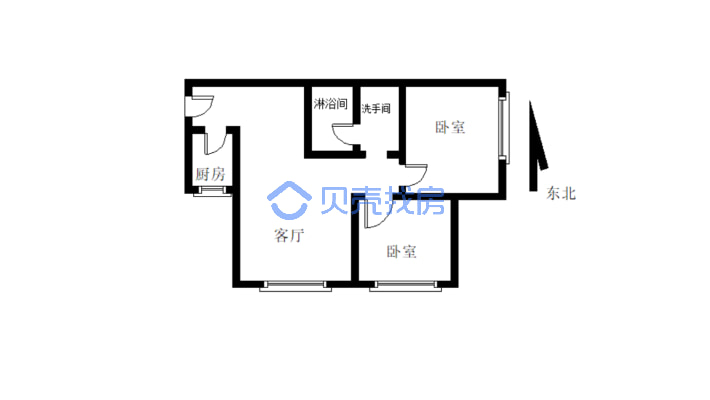 上江北五粮液旁和苑 2室 可拎包入住 产权清晰无抵押-户型图