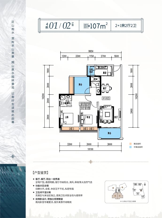 恩歌源·享城--建面 107m²