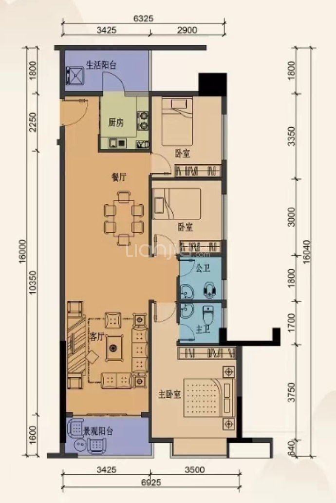 安景阁--建面 113.89m²