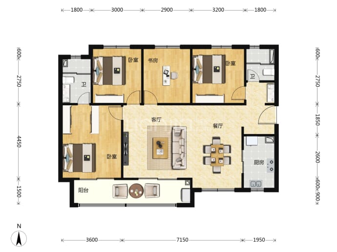 电建·云岩赋--建面 127m²