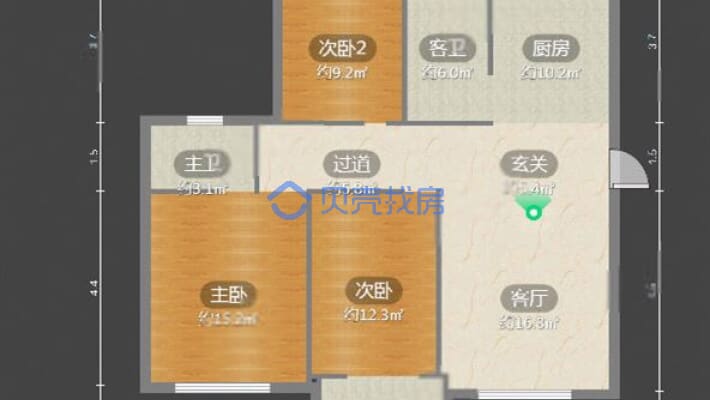 海高 永安新村旁 海高名府 新交付小区 电梯房 中间层-户型图