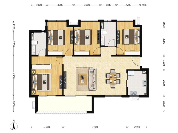 金科集美天辰--建面 132m²