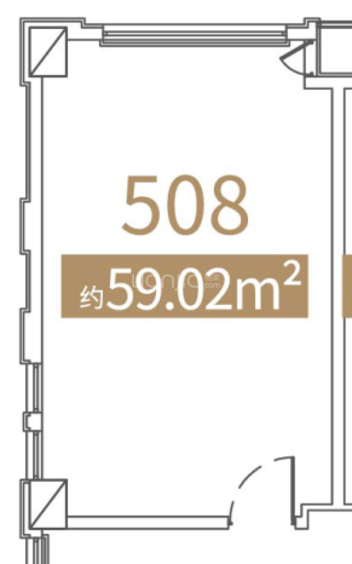 首创悦都--建面 59.02m²