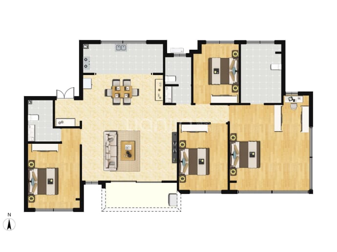 建发朗玥4室2厅3卫户型图