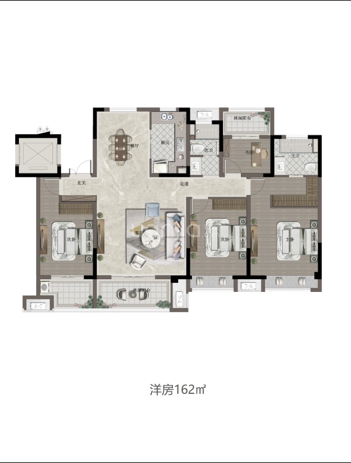 高力时涧--建面 162m²