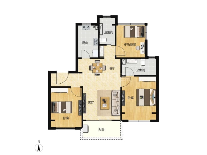 熙照华庭--建面 88m²