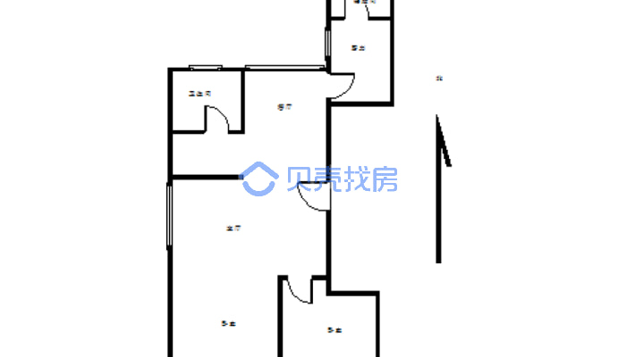 星光天地 2018年房 独立两居室 西边户-户型图