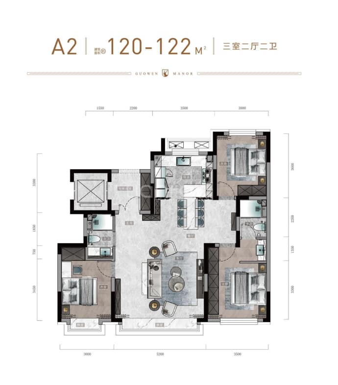 国文世家--建面 120m²