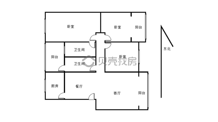 上河新城交通便利 小区环境干净舒适 适合居住-户型图