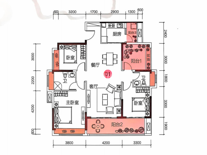 御龙山水--建面 129.79m²