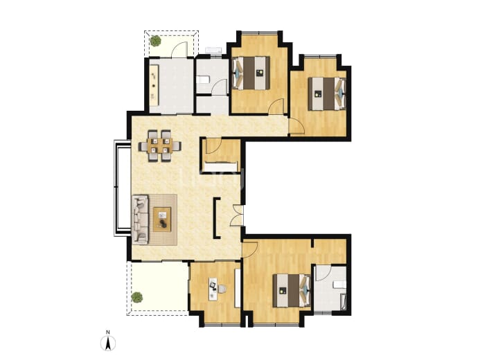 幸福桥TOD幸福拾光--建面 153m²