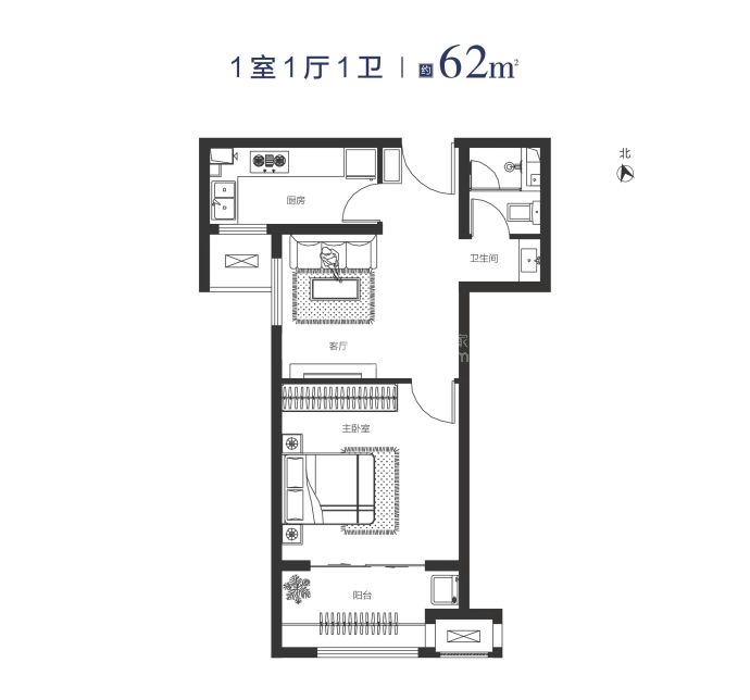 东方沁园--建面 62m²