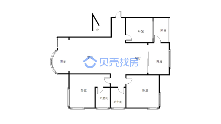 碧桂园 精装3居室 关门出售 中间楼层，带车位-户型图