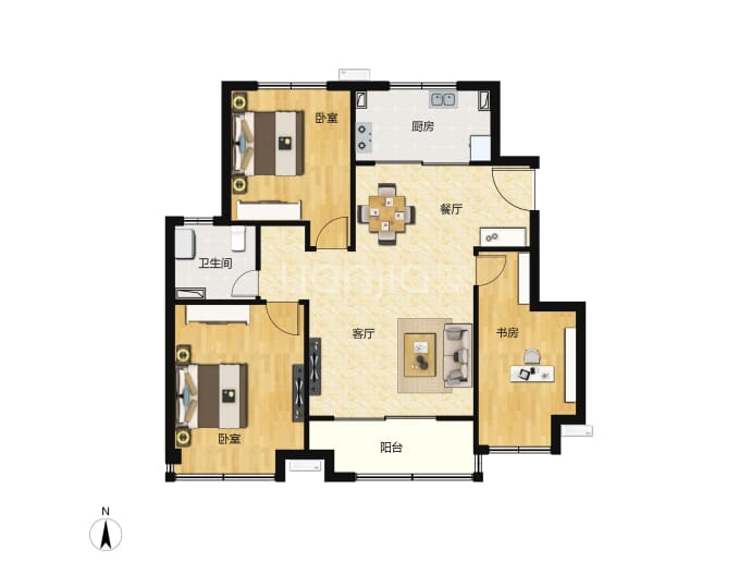 融侨中原城--建面 89.03m²
