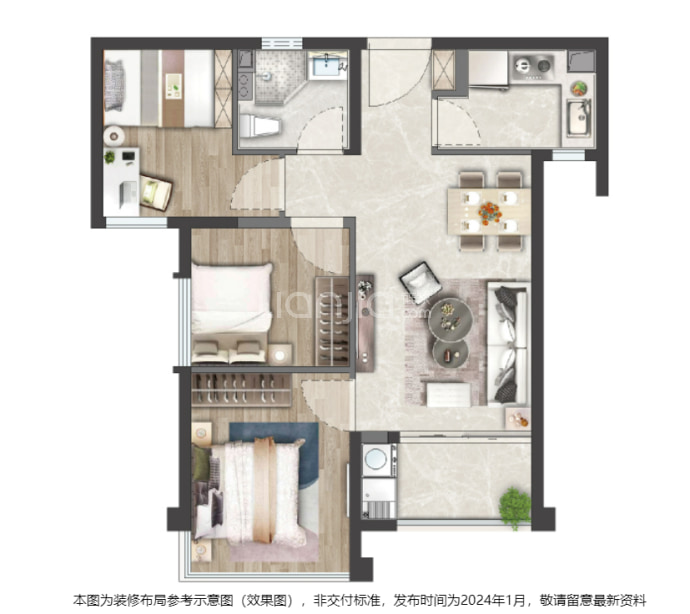 水晶芸溪5期--建面 73m²