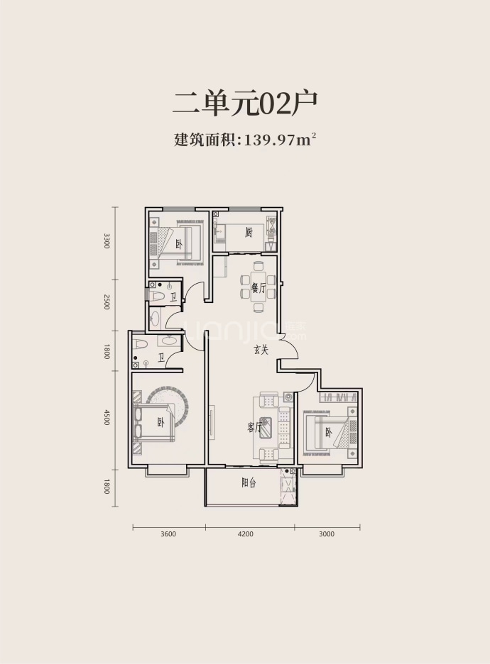 水韵江南--建面 139.97m²