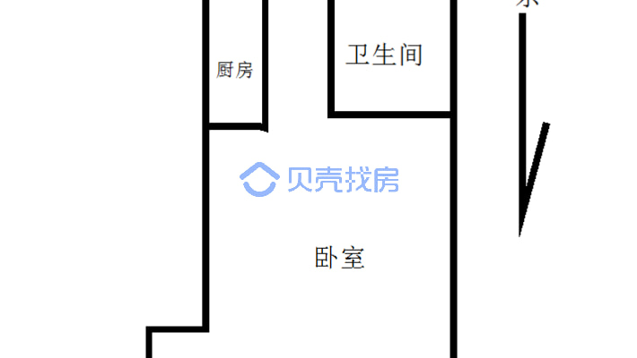 银城国际楼上 70年产权  华联苏宁 电梯房 单价低-户型图