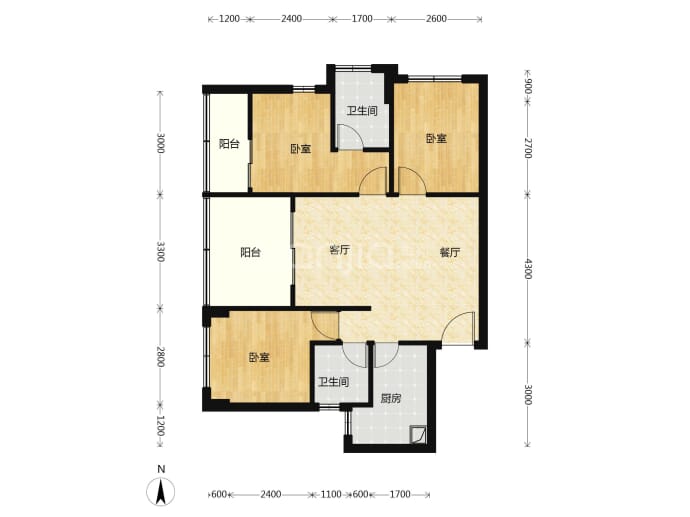 璟荟名庭--建面 84m²