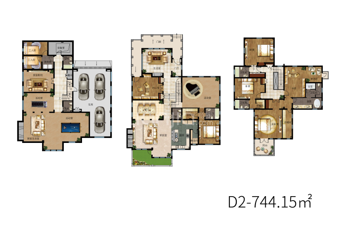 天嘉湖花园--建面 744.15m²