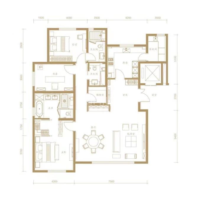 葛洲坝中国府--建面 187m²