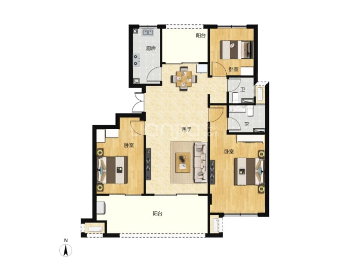 双清·金麟府--建面 112m²