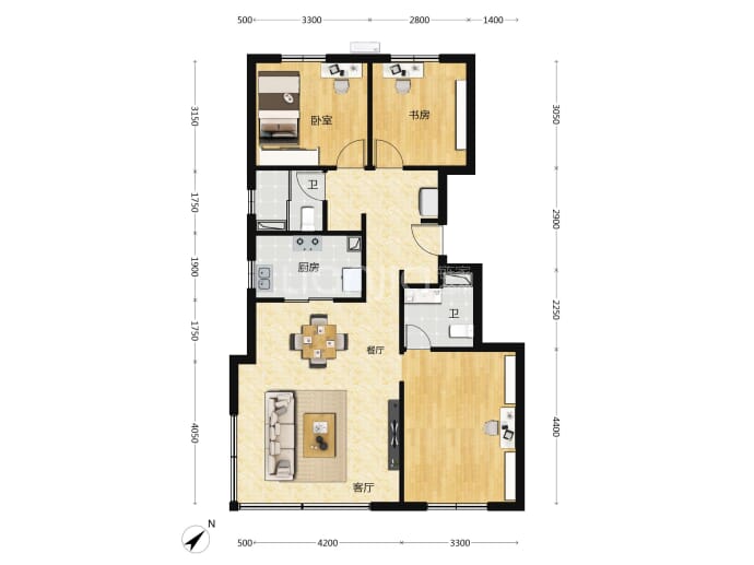 北京城建·国誉燕园--建面 96m²