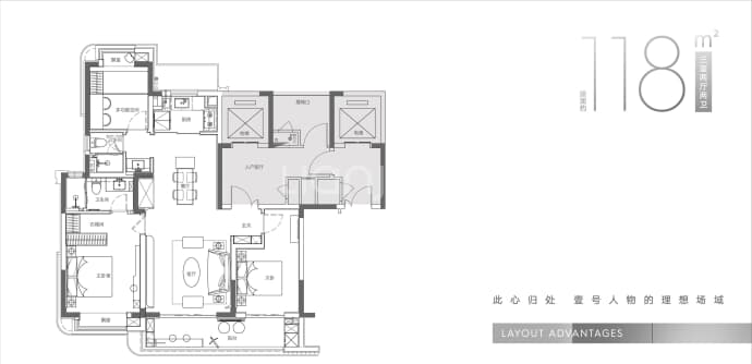 融创·盐城壹号府--建面 118m²