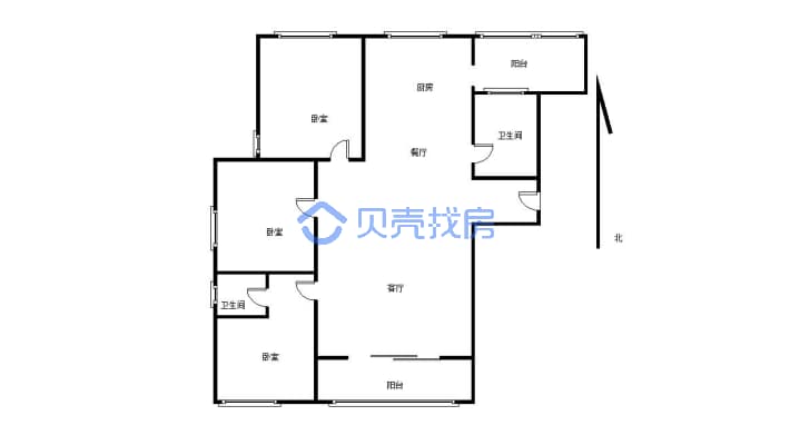 满二年 前排 视野开阔 业主诚心出售-户型图