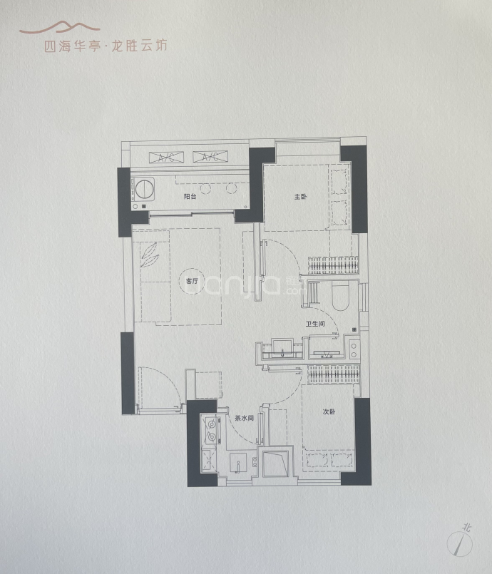 华侨城四海华亭--建面 55m²