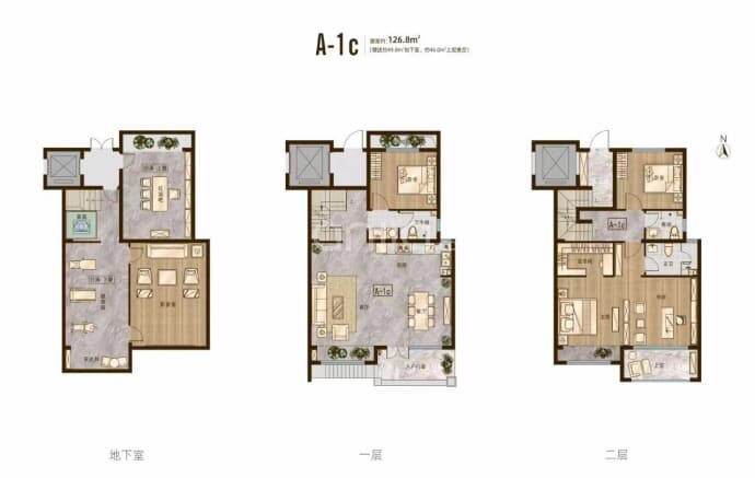 浩创·梧桐郡--建面 126.8m²